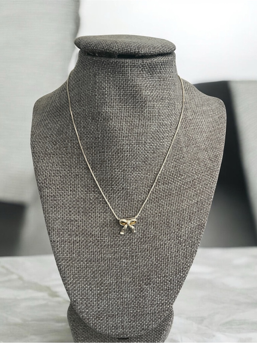 JCM sterling silver Bow Pendant Necklace for Women